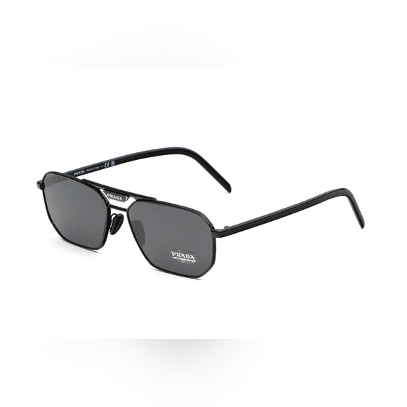 NEW UNISEX PRADA PR58YS 1AB5S0 SUNGLASSES BLACK SPR 58Y NEW PRADA PR 58YS - Picture 4 of 7